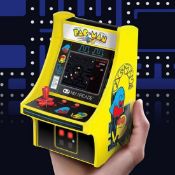 (R11C) 14x Mixed Mini Arcade Machines. 10x Pac Man. 1x Burger Time. 1x Galaga. 1x Retro Mini Arcade
