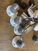 5 X Orluna White Led Ceiling Spot Lights With Transformer