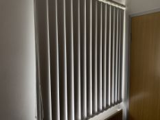 White Vertical Blind For Window 120Cm Wide X 115Cm High