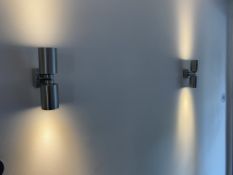Pair Wall Mounted Led Up/Down Spotlights