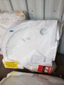 800 x 800mm quadrant stone resin shower tray. 40mm deep with corner waste VP-R02