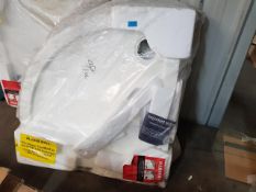 800 x 800mm quadrant stone resin shower tray. 40mm deep with corner waste VP-R02