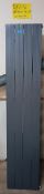 Deckon 1800 x 375mm horizontal or vertically mounted designer radiator in anthracite. RA616