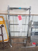 500 x 1240mm designer curved chrome radiator. RA904