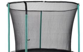 (R6I) 1x Plum Turquoise 8ft Trampoline Enclosure RRP £125.