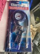 Clarke Twin Connector Airline Tyre Inflator with Pressure Gauge