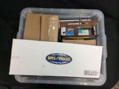 Box of Mixed Items To Include Stand Telephone and Solar Space Toys