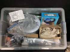 Box of Mixed Items To Include Ring Light and LED Meteor Light