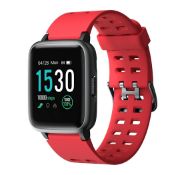 Brand New Unisex Fitness Tracker Watch Id205 Red Strap About This Item 1.3-Inch LCD Colour