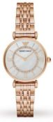 Emporio Armani AR1909 Ladies Gianni - T Bar Rose Gold quartz Designer Watch