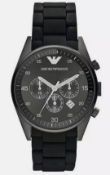 Emporio Armani AR5889 Men's Sportivo Black Dial Quartz Chronograph Watch