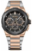 Hugo Boss 1513358 Men's Supernova Rose Gold & Silver Chronograph Watch