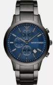 Emporio Armani AR11215 Men's Renato Blue Dial Quartz Chronograph Watch