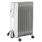 (R13A) 6x Mixed Heating Items. 2x Stylec 9 Fin Oil Radiator Heater 2000W. 2x Mistral 9 Fin Oil Radi