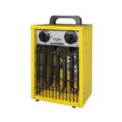 (R14D) 2x Iron Horse 2000W Industrial Fan Heater With Adjustable Thermostat. 1x Model FH313GB. 1x M