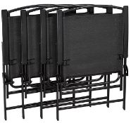 (R14C) 4x Miami Black Folding Chairs. (All Units Appear As New)