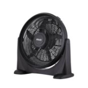 (R1K) 4x Items. 3x Arlec 20” High Velocity Floor Fan Black (1x No Box). 1x Arlec 18” High Velocity