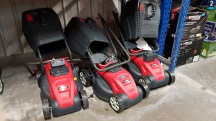(R13A) 3x Sovereign 18V Cordless Lawn Mower. (3x Battery. No Charger). RRP When Complete £89 Each.