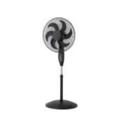 (R1J) 3x Arlec 18” 6 Blade Black Pedestal Fan With Remote Control.