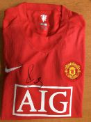 Manchester United Replica Shirt Signed By Paul Scholes With COA