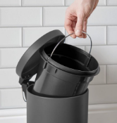 5L Grey Pedal Bin