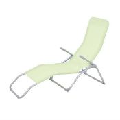 (R7G) 3x Siesta Sunlounger Green RRP £35 Each.