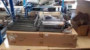 (R10H) 3x Items. 1x Vauth Sagel Internal Cabinet 4 Piece Metal Grill Tray Inserts. 1x Chrome Tap. 1