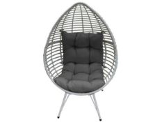 (R3M) 1x Pod Chair White. RRP £220.00. Unit Appears Clean, Unused. Contents In Original Packaging.
