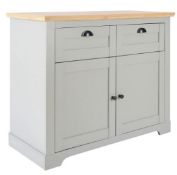 (R10A) 1x Diva Sideboard Grey & Oak RRP £180. (H)83 x (D)45 x (W)101cm
