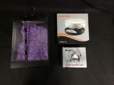 3x Mixed Items To Include Fidget Toy, Measuring Scale, Flower Teddy Bear
