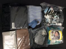 Brand New Stock 8x Mixed Items To Include Hello Kitty Bag, Travel Pillow, Book Cover, Pillow Cases