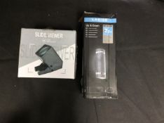 2x Mixed Lighting To Include Outdoor Wall Light, Slide Viewer Led Daylight