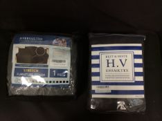 Brand New Stock 2x Mixed Home Items To Include Furniture Cover, Grey Curtains