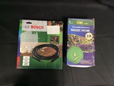 2x Mixed Hoses To Include Bosch High-Pressure Hose, Glove Magic Hose