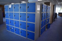 4 Locker Unit Qty 1, 8 Locker Unit Qty 4, H2000xW1000 Hinged Door Cabinet qty 3