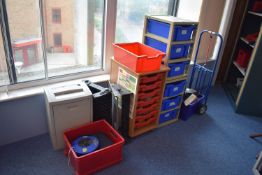 H2000xW1000 Tambour door unit Inc. contents Qty 2, Misc Loose items, Coat stand qty 1