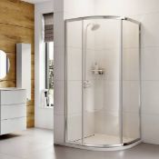 New (D19) 1000x1000mm - Elements 1 Door Quadrant Shower Enclosure. RRP £429.99. Shower Enclos...