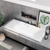 New (E6) 1800x800mm Square Double Ended Bath. Made From The Best Quality Lucite Acrylic Fibreg...