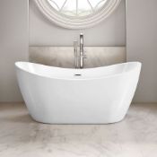 New (F1) 1700mmx780mm Caitlyn Freestanding Bath. Visually Simplistic To Suit Any Bathroom Inte...