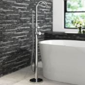 New Gladstone Freestanding Thermostatic Bath Mixer Tap With Hand Held Shower Head. Tb3017....