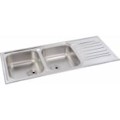 New (F79) Abode Connekt 2.0 Bowl Kitchen Sink With Drainer. RRP £325.00. If You Look At Any Of...