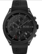 Hugo Boss 1513720 Men's Velocity Black Dial Quartz Chronograph Watch