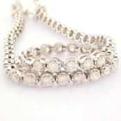 2,50 Ct. Diamond Tennis Bracelet (Crown) - 14K White Gold