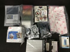 10x Mixed Items To Include Half Mask, Screen Protector, Rolled Paper Cutting Device, Thread, ect