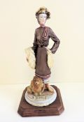 Capodimonte Art Deco Style Figurine A. Belcari '1985 Dear'