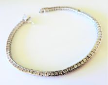 Sterling Silver CZ Tennis Bracelet 8 inch length
