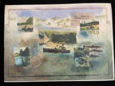 Mixed media titled Fishing by James