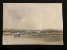 Original watercolour by J Morlaine 1953