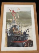 Watercolour by French artist F Manceaux