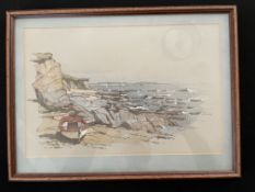 Original pastel and pen